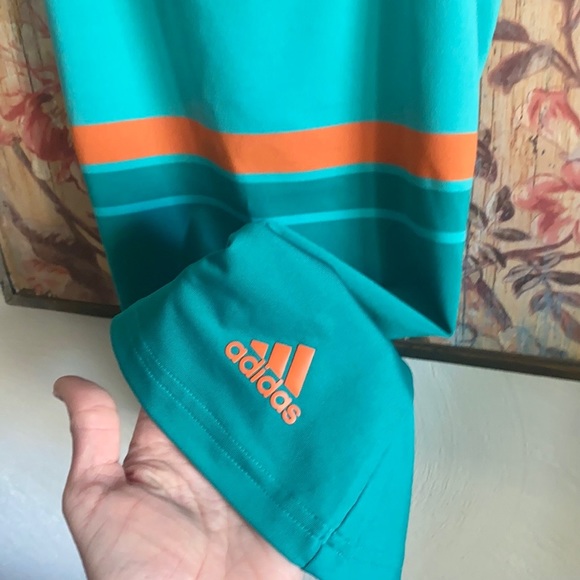 ADIDAS CLIMALITE STRETCH RETRO TEAL YOGA WORKOUT TANK TOP XS - Picture 6 of 15